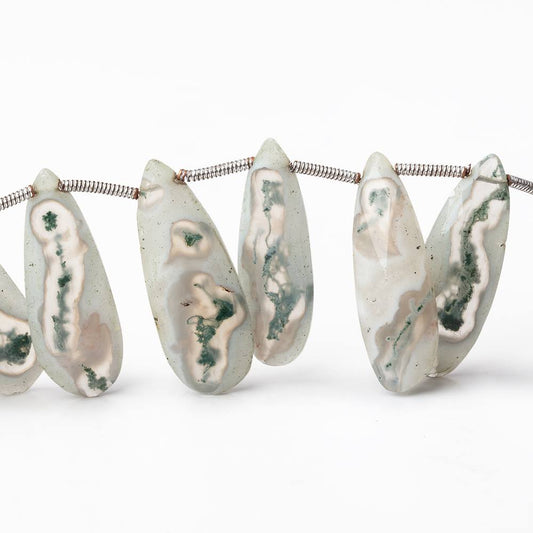 23x8-25x10mm Peacock Solar Quartz Faceted Pear Beads 8 inch 19 pieces