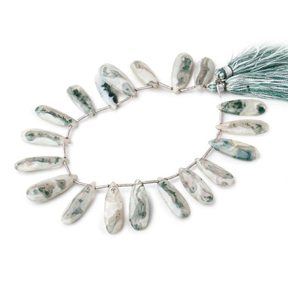 23x8-25x10mm Peacock Solar Quartz Faceted Pear Beads 8 inch 19 pieces