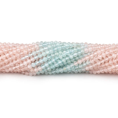 2.4mm Multi Beryl Micro Faceted Rondelle Beads 12.5 inch 164 pieces