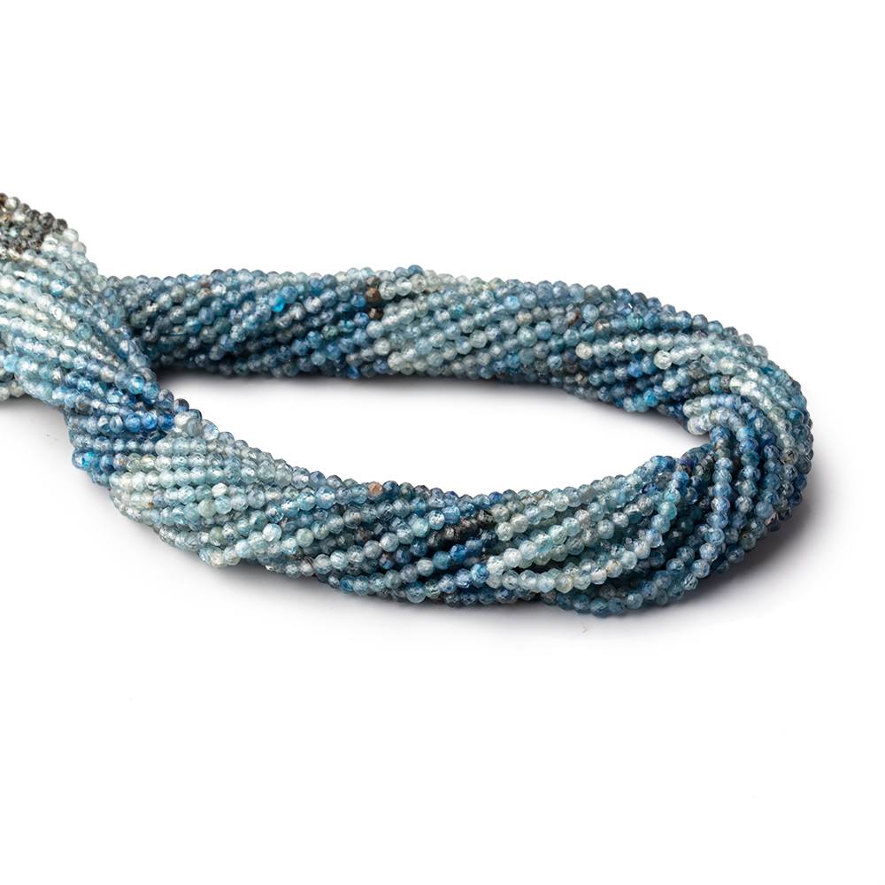 2.4mm Shaded Kyanite Micro Faceted Rondelle Beads 13 inch 156 pieces