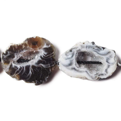 24x17-28x25mm  Multi Color Occo Agate Drusy slice beads 17 inch 16 pieces