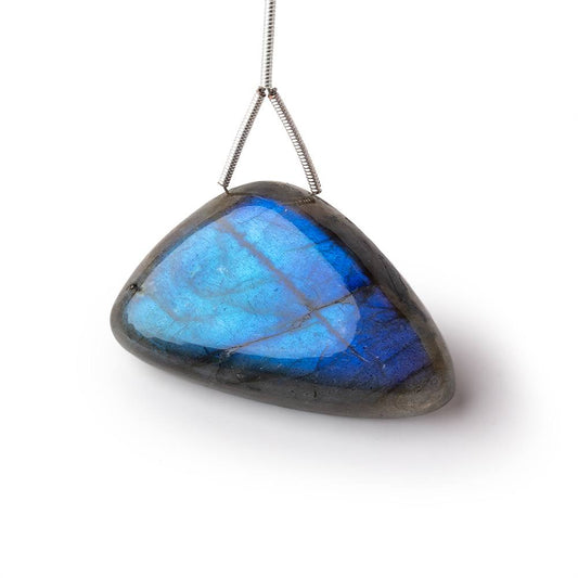 24x39x8mm Labradorite Plain Triangular Pendant 1 AAA Focal