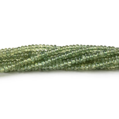 2.5-2.8mm Green Sapphire Plain Rondelle Beads 15 inch 230 pieces