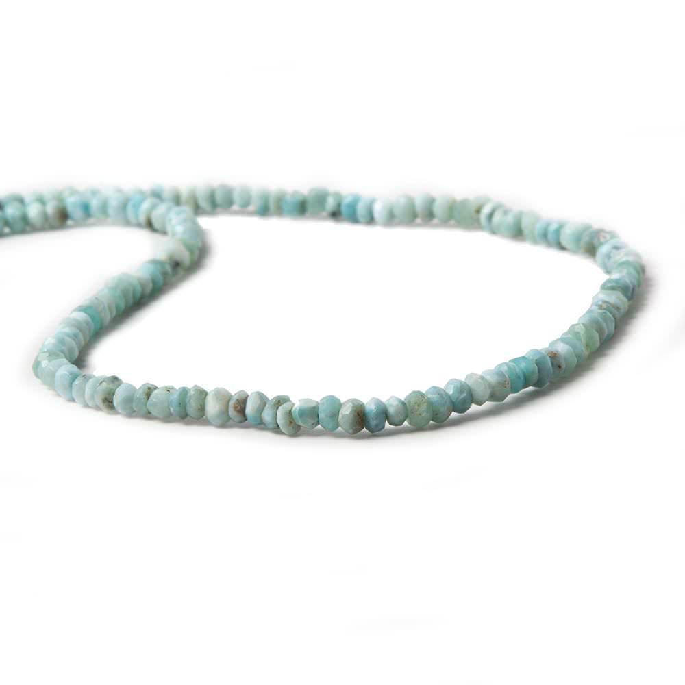 2.5-3 mm Larimar faceted rondelle beads 13 inch 120 pieces