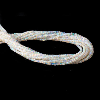 2.5-3.5mm Ethiopian Opal Plain Rondelle Beads 16 inch 285 pieces AA