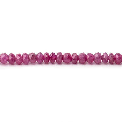 2.5-3.5mm Ruby Faceted Rondelle Beads 16.5 inch 210 pieces