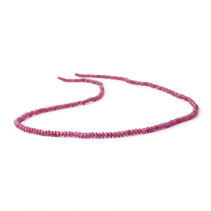2.5-3.5mm Ruby Faceted Rondelle Beads 16.5 inch 210 pieces