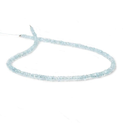 3.5-4mm Sky Blue Topaz Beads Faceted Rondelle Beads 14.5 inch 164 pieces AAA
