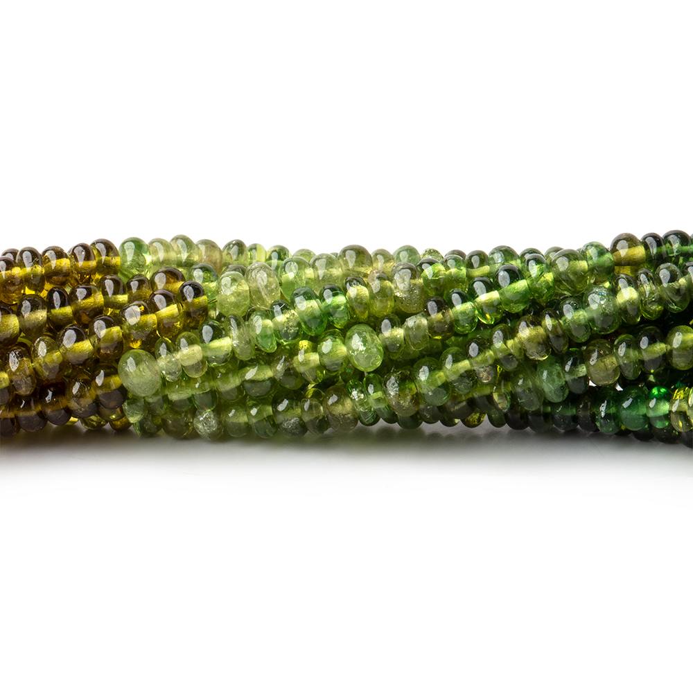 2.5-3mm Green & Brown Apatite Pain Rondelle Beads 16 inch 235 pieces