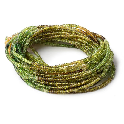 2.5-3mm Green & Brown Apatite Pain Rondelle Beads 16 inch 235 pieces