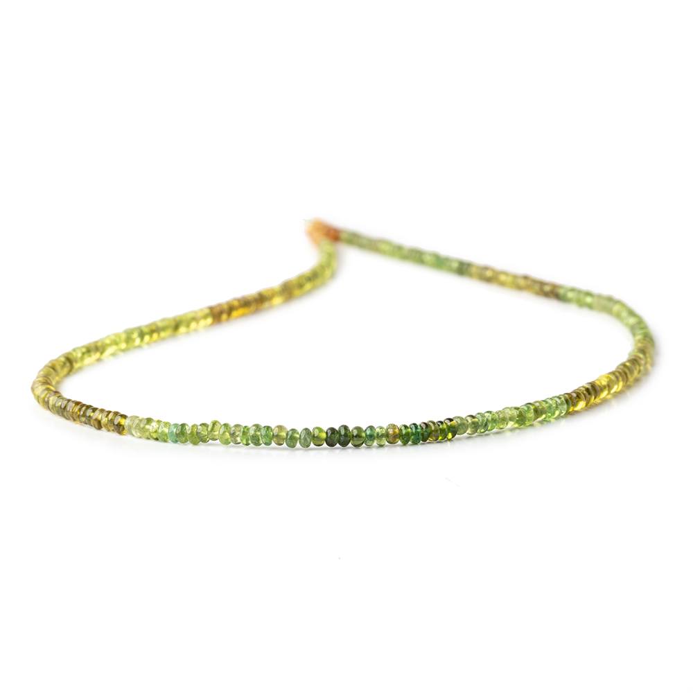 2.5-3mm Green & Brown Apatite Pain Rondelle Beads 16 inch 235 pieces