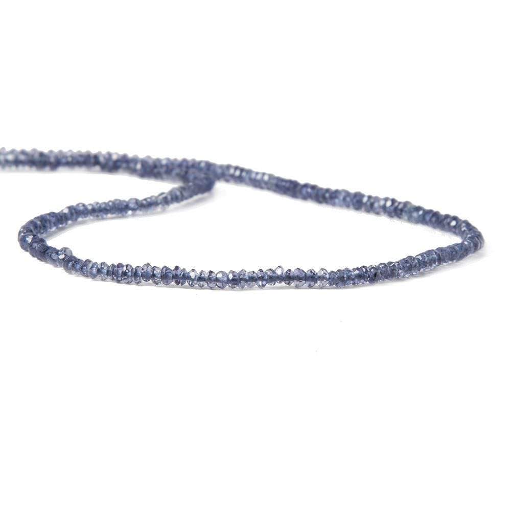 2.5-3mm Iolite Faceted Rondelle 14 inches 150pcs/strand