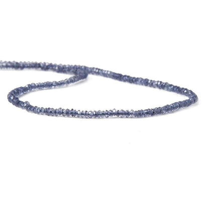 2.5-3mm Iolite Faceted Rondelle 14 inches 150pcs/strand