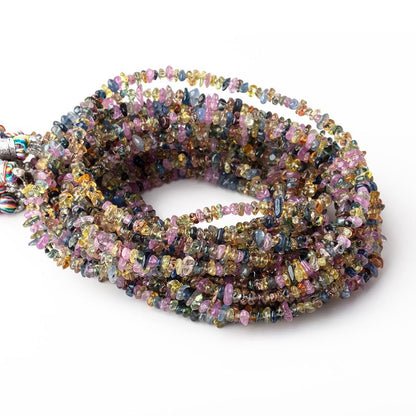 2.5-3mm Multi Color Sapphire Polished Chip Beads 16 inch 244 pieces