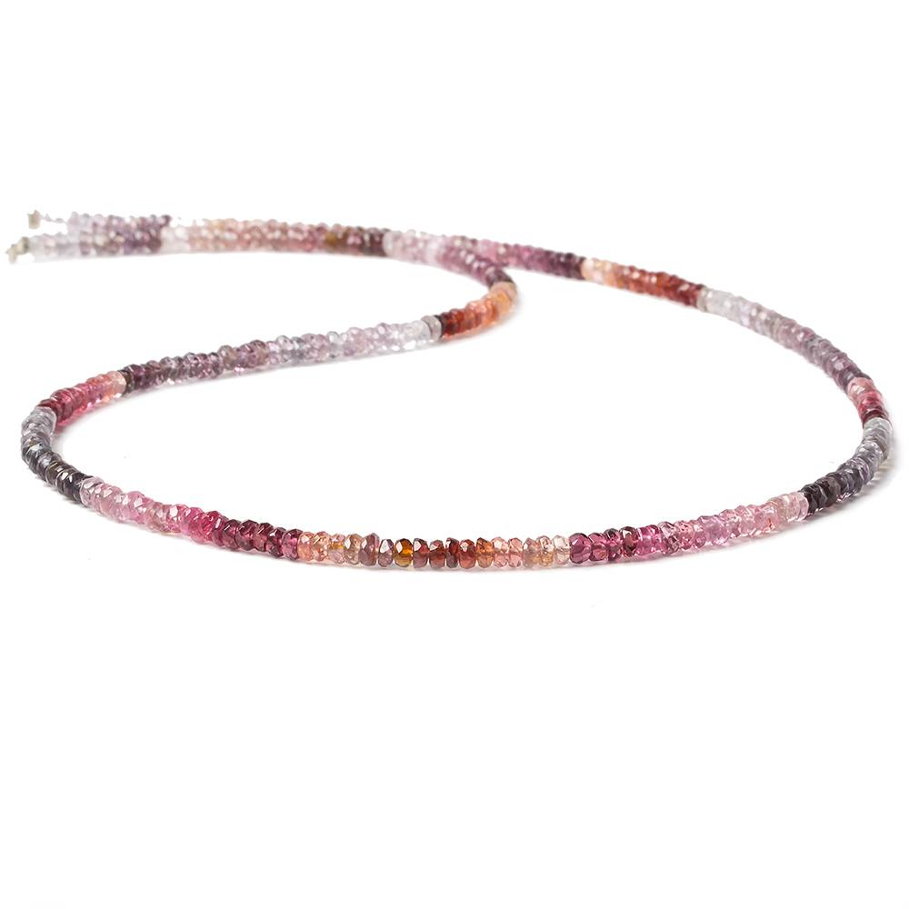 2.5-3mm Multi Color Spinel faceted rondelle beads 16 inch 85 pieces