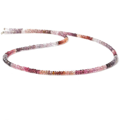 2.5-3mm Multi Color Spinel faceted rondelle beads 16 inch 85 pieces
