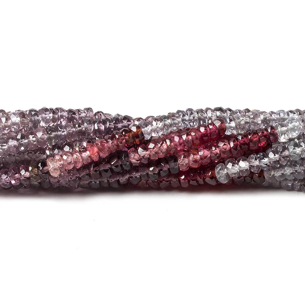 2.5-3mm Multi Color Spinel faceted rondelle beads 16 inch 85 pieces