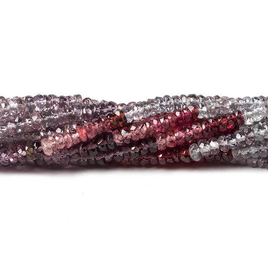 2.5-3mm Multi Color Spinel faceted rondelle beads 16 inch 85 pieces