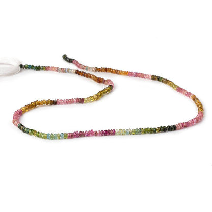 2.5-3mm Multi Color Tourmaline Faceted Rondelle Beads 14.5 inch 220 pieces