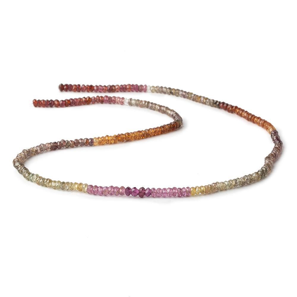 2.5-3mm Multi Gemstone Faceted Rondelle Beads 14.5 inch 150 pcs