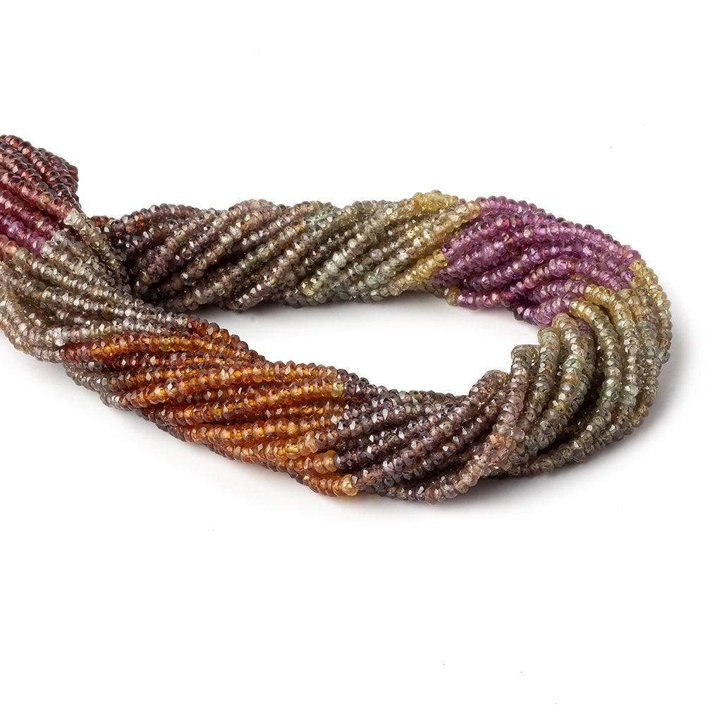 2.5-3mm Multi Gemstone Faceted Rondelle Beads 14.5 inch 150 pcs