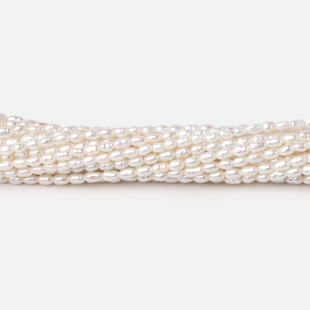 2.5-3mm Off White Petite Baroque Freshwater Pearls 15.5 inch 132 Beads AA