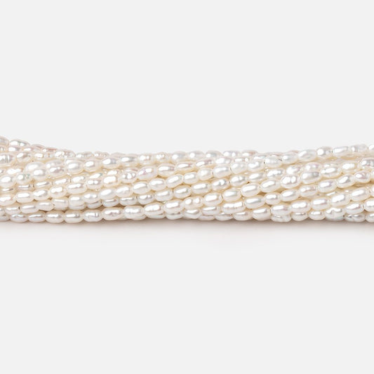 2.5-3mm Off White Petite Baroque Freshwater Pearls 15.5 inch 132 Beads AA