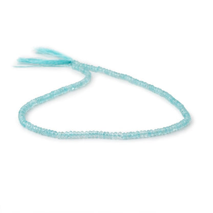 2.5-3mm Pool Blue Apatite Faceted Rondelle Beads 13.5 inch 175 pieces