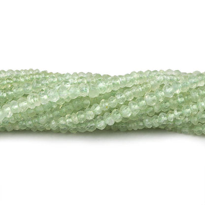 2.5-3mm Prehnite Faceted Rondelle 13.5 inch 163 Beads
