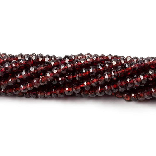 2.5-3mm Pyrope Garnet Faceted Rondelle Beads 13.5 inch 175 pieces
