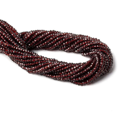 2.5-3mm Pyrope Garnet Faceted Rondelle Beads 13.5 inch 175 pieces