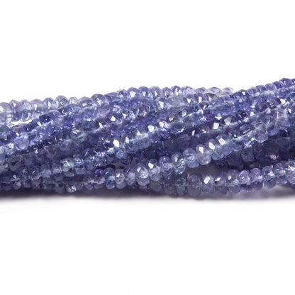 2.5-3mm Tanzanite Beads Faceted Rondelle 14.75 inch 222 pieces