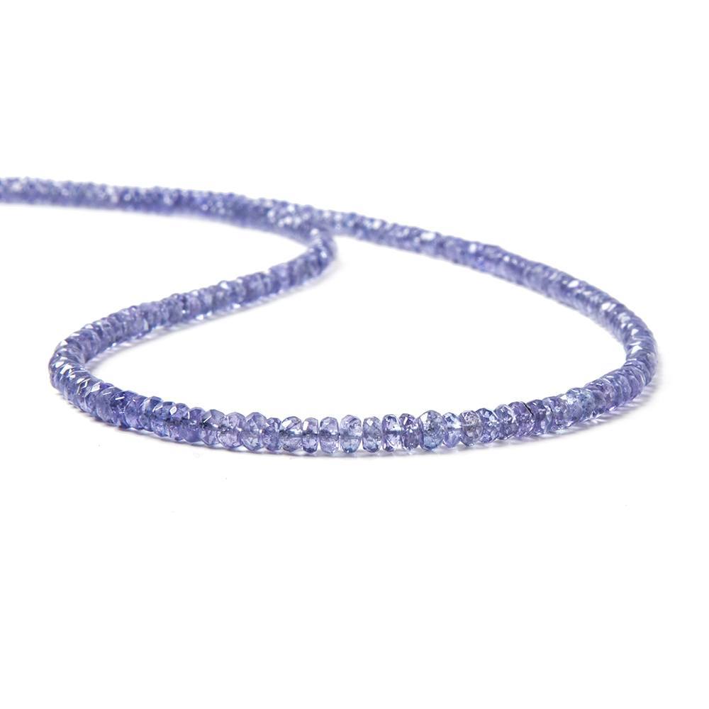 2.5-3mm Tanzanite Beads Faceted Rondelle 14.75 inch 222 pieces