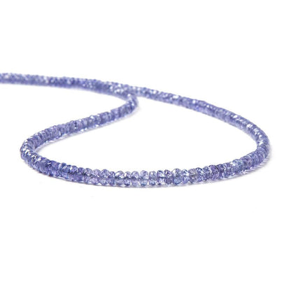 2.5-3mm Tanzanite Beads Faceted Rondelle 14.75 inch 222 pieces