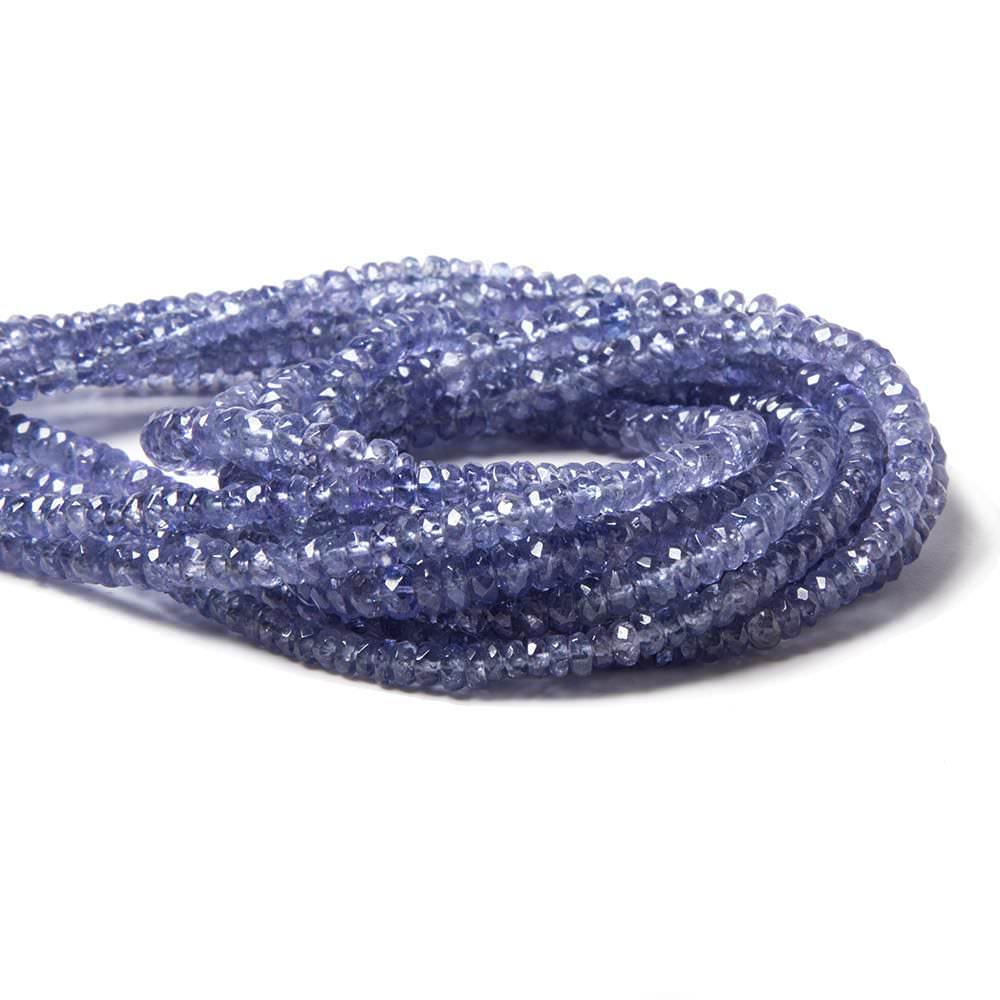 2.5-3mm Tanzanite Beads Faceted Rondelle 14.75 inch 222 pieces