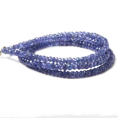 2.5-3mm Tanzanite Beads Faceted Rondelle 15 inch 197 pieces
