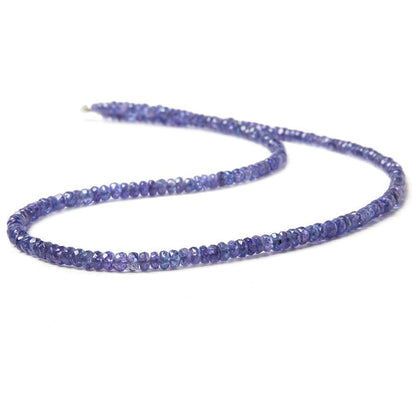 2.5-3mm Tanzanite Beads Faceted Rondelle 15 inch 197 pieces