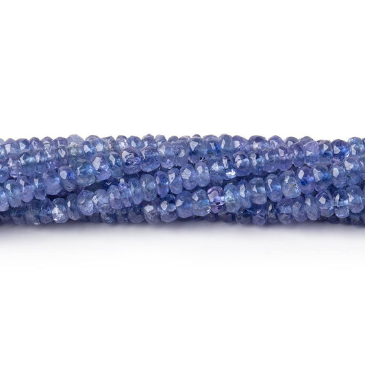 2.5-3mm Tanzanite Faceted Rondelle Beads 16 inch 196 pieces