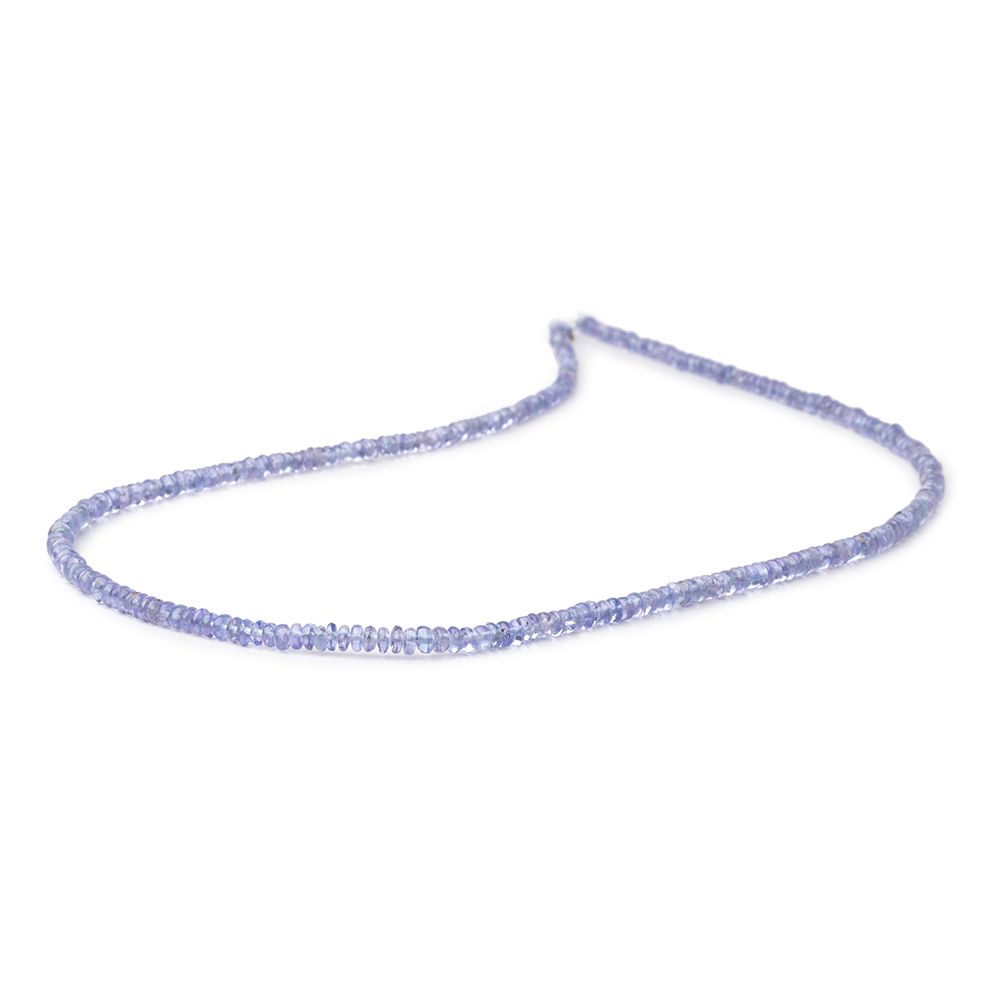 2.5-3mm Tanzanite Plain Rondelle Beads 18 inch 312 pieces