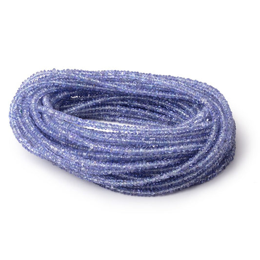 2.5-3mm Tanzanite Plain Rondelle Beads 18 inch 312 pieces