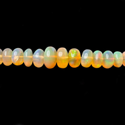 2.5-4.5mm Golden Ethiopian Opal Plain Rondelle Beads 16 inch 210 pieces