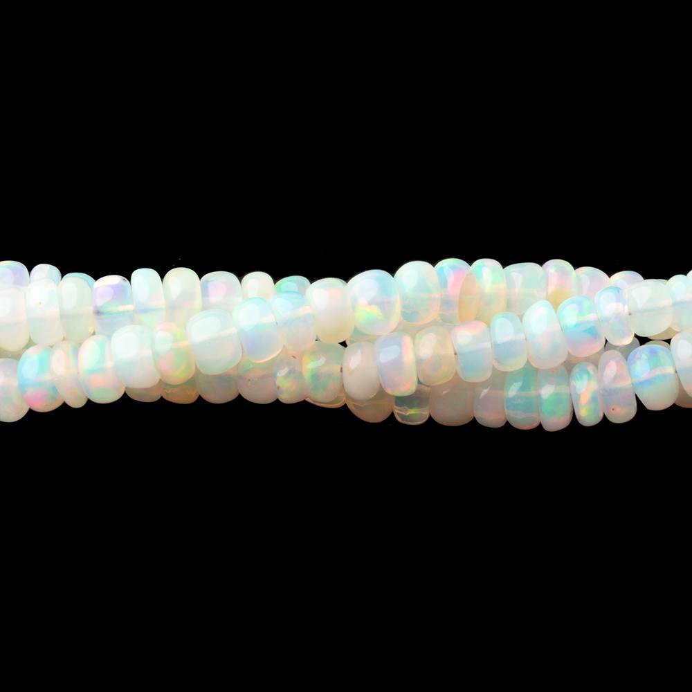 2.5-4mm Ethiopian Opal Plain Rondelle Beads 16 inch 185 pieces