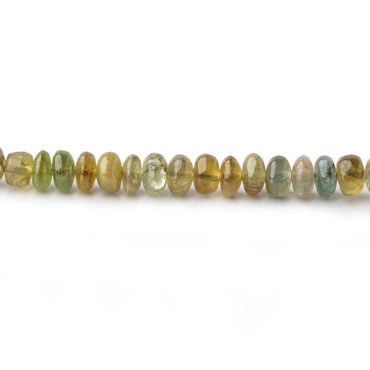 2.5-4mm Golden Green Tourmaline Plain Rondelle Beads 18 inch 220 pieces