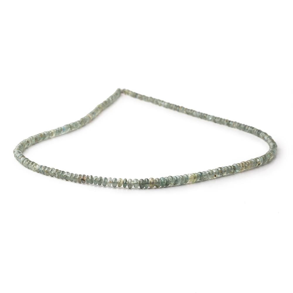 2.5-4mm Indicolite Tourmaline Plain Rondelle Beads 17 inch 212 pieces