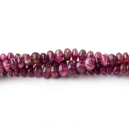 2.5-4mm Pink Tourmaline Plain Rondelles 18 inch 220 Beads