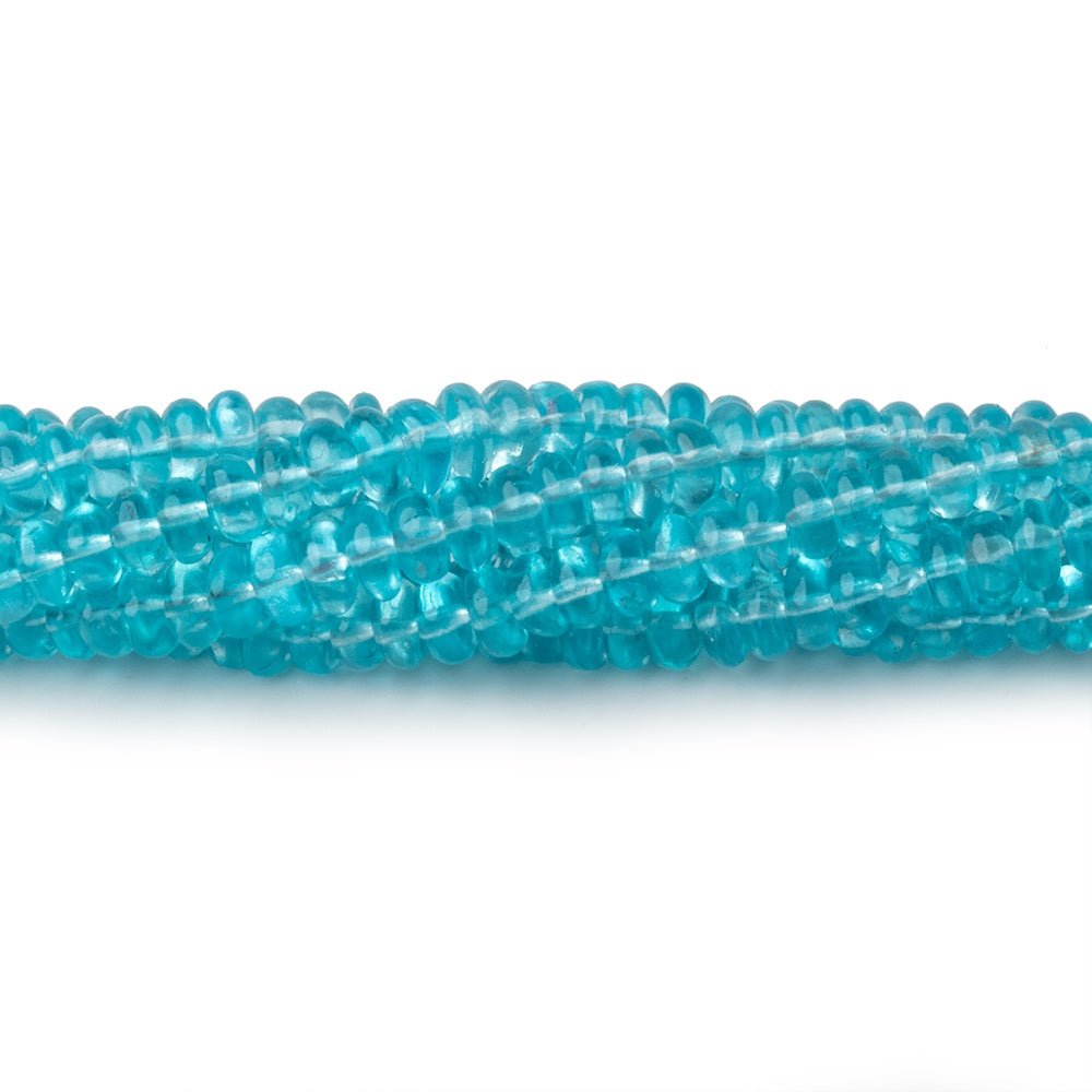 2.5-4mm Pool Blue Apatite Plain Rondelle Beads 18 inch 236 pieces AA