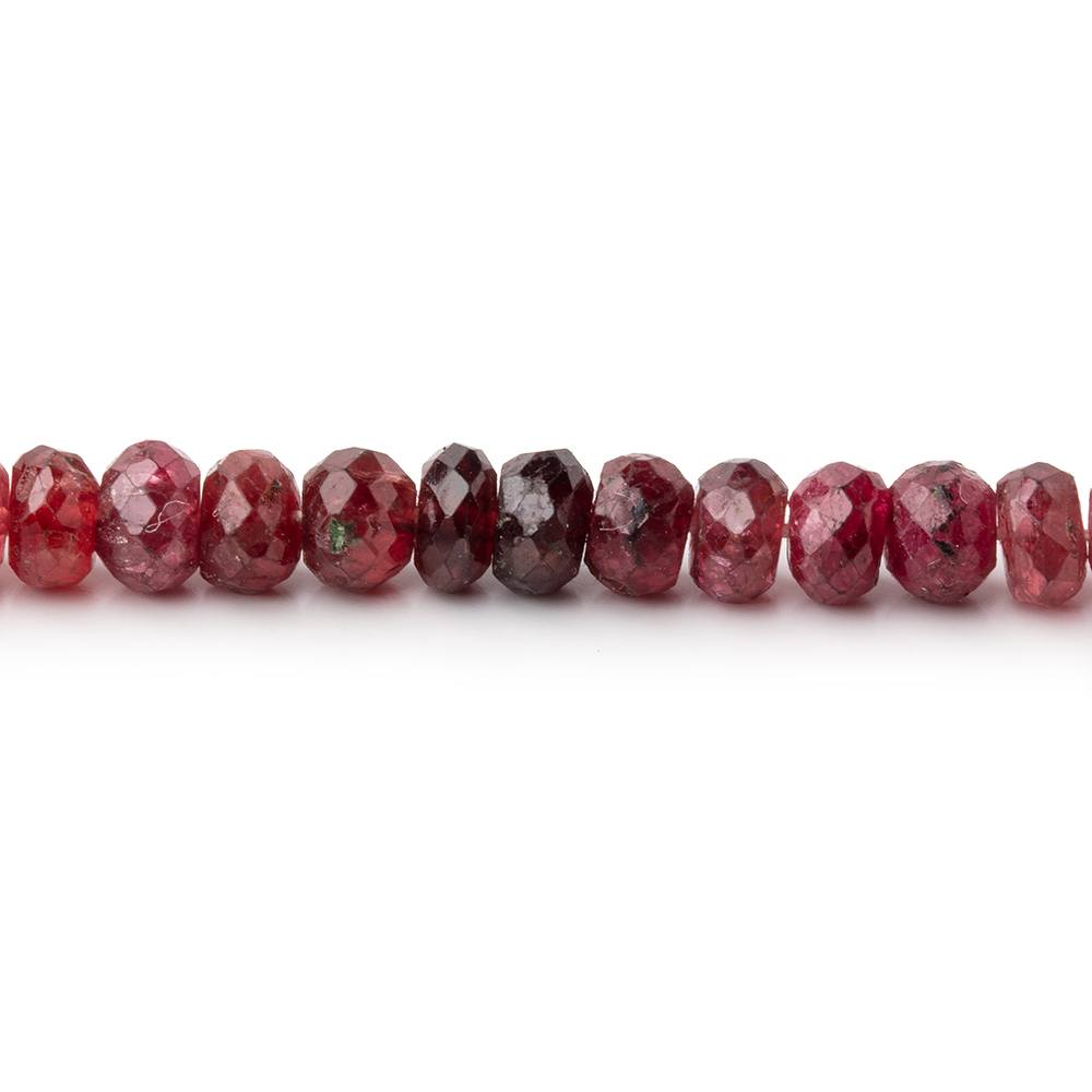 2.5-4mm Shaded Red Spinel Faceted Rondelle Beads 18 inch 215 pieces