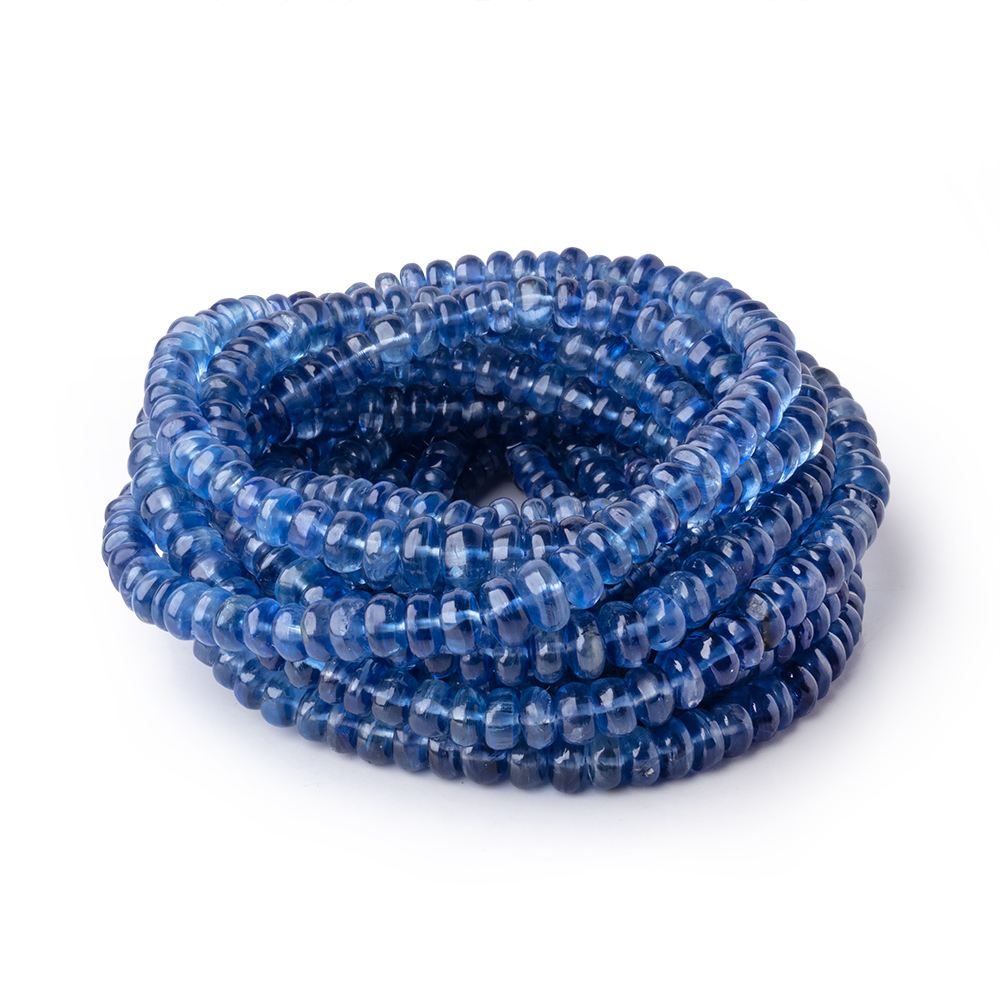 2.5-5.5mm Kyanite Plain Rondelles 15.5 inch 168 beads AA