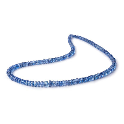2.5-5.5mm Kyanite Plain Rondelles 15.5 inch 168 beads AA