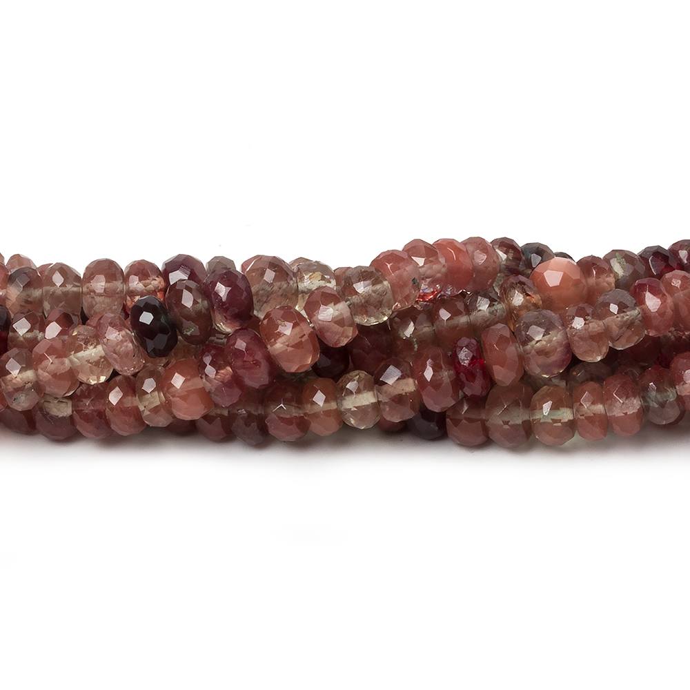 2.5-5mm Andesine Faceted Rondelle Beads 18 inch 210 pieces